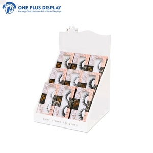 ขาตั้งจอแสดงผลแบบพับได้ ทำจากกระดาษลูกฟูก เป็นมิตรกับสิ่งแวดล้อม เคลือบเงา สำหรับวางบนโต๊ะ ใช้สำหรับแสดงขนตาปลอม - Product Image 1