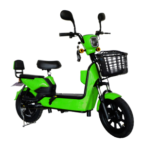 Motocicleta Eléctrica Ligera de 350W con Asistencia al Pedaleo, Batería Extraíble de 48V15Ah, Neumático de Vacío de 16*2.5, Dos Asientos con Cesta Delantera - Product Image 4