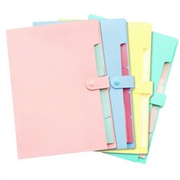 Porte-documents A4 créatif multicouche en plastique, pochette de classement en PP, organiseur accordéon multi-pages à motif Smiley pour le rangement des papiers de test
