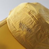 Gorra de Running Plegable de Múltiples Paneles con Logotipo Bordado, Ultrafina, de Secado Rápido, de Nailon, de 5 Paneles, Sin Estructura, para Campamento