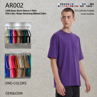 T-shirts pour hommes en coton 100% de haute qualité, coupe ample, personnalisables, 230g, logo 3D personnalisé, décontractés, manches courtes