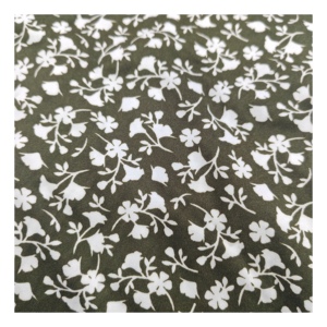 Nouveau design, tissu en rayonne 30S uni, 100% viscose, tissu imprimé feuille de Ginkgo, robe d'été - Product Image 1