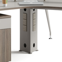 Table de travail informatique moderne en bois massif, prix de gros, durable, pour studio, personnel de bureau, bureau de travail, conception facile à assembler