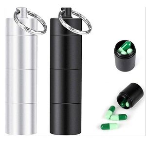 Boîte à pilules multifonction en métal à 3 compartiments, en alliage d'aluminium, organiseur de pilules hebdomadaire de poche, étui distributeur de pilules - Product Image 2