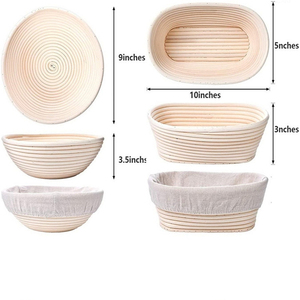 Cesta De Banneton De Alta Calidad, Tazon, Mezcla, Pastel, Pan, plástico, marrón, marrón - Product Image 2