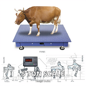उच्च गुणवत्ता 5 टन कार्बन स्टील औद्योगिक इलेक्ट्रॉनिक संतुलन मंच 5 टन मवेशी वजन 0.01 जी तल वजन के पैमाने - Product Image 2