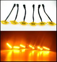 2 Piezas de Luces LED RGB para Parrilla de Coche, 12V 62W, Luces Antiniebla Auxiliares Externas para Vehículos Todoterreno y Camiones