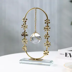 زينة خزانة تلفزيون لامعة لمدخل غرفة المعيشة ، قلادة إكليل كرة كريستال أنيقة عبر الحدود - Product Image 3