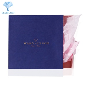 Custom Logo and Side Slide Open Pull Out Cardboard Ribbon Shoe Gift Drawer <b>Box</b> - Product Image 4