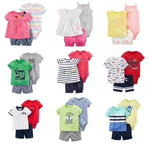 Ensembles de vêtements pour bébés filles et garçons en gros, vêtements pour nouveau-nés, ensemble 3 pièces, body et pantalon - Product Image 3