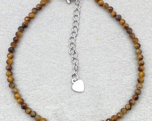 Yellow Tigers Eye <b>Bracelet</b> Tiny Gemstone <b>Bracelet</b> Micro Faceted Gemstone Dainty Gemstone <b>Bracelet</b> Minimalist Jewelry Crystal - Product Image 6