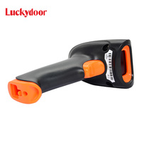 Luckydoor K-210 Portable USB COM 1D Laser Barcode Scanner Kecepatan Tinggi 300 Pemindaian/Detik Ukuran A4 Garansi 2 Tahun Stok Bekas Hitam