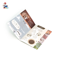 Brochure d'entreprise de haute qualité, reliée à cheval, impression personnalisée, papier couché et kraft, revêtement UV, gaufrage 3D, format personnalisé