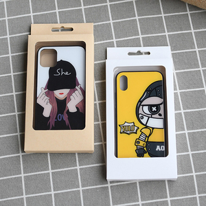 Boîte d'emballage personnalisée pour accessoires de téléphone portable avec logo imprimé, boîte en carton pour l'électronique grand public avec crochet - Product Image 1