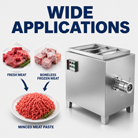 Bœuf Porc Poulet etc. Broyeur de viande fraîche et congelée, machine de broyage de viande congelée à grande échelle pour usine de transformation de la viande