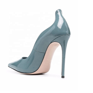 Nuovissime Scarpe Primaverili con <span class=keywords><strong>Tacco</strong></span> a Spillo, Stile da Passeggio, Scarpe di Marca Personalizzate, Prezzo all'Ingrosso di Fabbrica, MOQ <span class=keywords><strong>30</strong></span> Paia, <span class=keywords><strong>Tacco</strong></span> 4,72 Pollici - Product Image 5