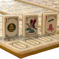 Stock |   Tuiles de Mahjong Américaines en Acrylique Doré Double Couche de Luxe, 160 Pièces, Pliables, Résistantes à l'Eau, Portables pour Fêtes en Extérieur