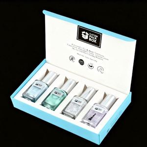 Cosmétiques en gros de haute qualité, écologiques, faits à la main, flacon de luxe personnalisé, vernis à ongles, cadeau promotionnel, boîte en papier portable, soie - Product Image 1