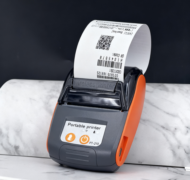 PT210 Handheld Pocket Android IOS Inkless Barocde Qr Code Thermal Printer Cable Label Printer