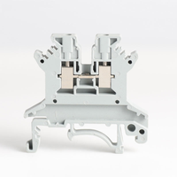 Bloc de bornes universel UK 2.5B pour rail DIN, pince à vis 2.5mm, boîtier PA66, contacts en cuivre, 32A 800V pour câblage de tableau de commande