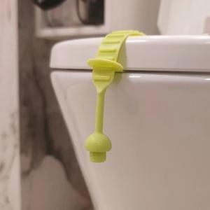 Rehausseur de siège de toilette en silicone, ouvre-couvercle à levage unique, poignée pour garder les mains propres, design moderne, plusieurs couleurs - Product Image 6