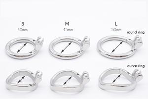 Cintura di castità maschile rimovibile con cinturino in gabbia per gallo in acciaio inossidabile sul blocco del pene PU regolabile che indossa giocattoli sessuali per coppie BDSM - Product Image 3