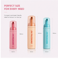 Botol Sabun Busa PET 150ml Grosir, Pompa Semprot Silinder Kosong, Wadah Perawatan Kulit & Sampo, Kemasan Kustom Sablon