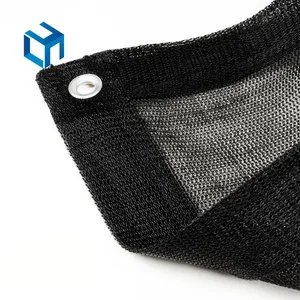 HDPE dệt kim màu xanh lá cây bóng Net phẳng dây PE Sun Shade Net bền hàng rào bảo vệ sự riêng tư ngoài trời màu xanh lá cây bóng Net CuộN