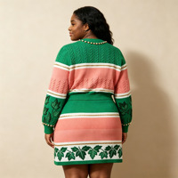 Ensembles de vêtements pour femmes de la sororité Sigma Gamma Rho, style canadien, personnalisés OEM, rouge et vert, grandes tailles L-2XL, pulls 7 jauges