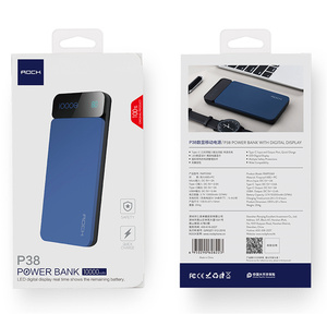 Maßgefertigte Vollfarbige Quadratische Weiße Karton Wasserdichte Tragbare Faltbare Verpackungsbox für Kabelgebundene Kopfhörer - Product Image 4