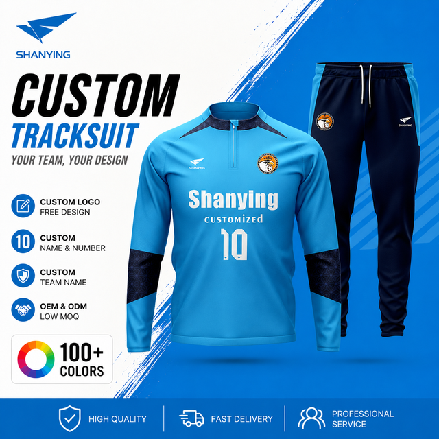 Football Jersey Set Gym Fitness Half Zipper Breathable Soccer Training Tracksuit Printed Technics Two-piece Tracksuit Set