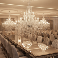 Lustre en cristal européen Maria Theresa suspendu pour escalier de villa, hôtel, éclairage décoratif de mariage
