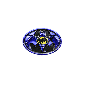 Badge en émail de haute qualité, couleur métallique, motif chauve-souris et éclair, avec revêtement époxy transparent - Product Image 3