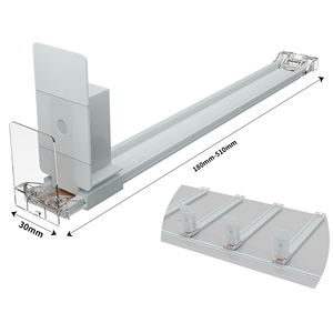 Sistema Hookei Can Pusher Estante de exhibición divisor de plástico ajustable con empujador - Product Image 6