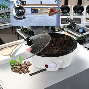 حبوب قهوة كهربائية آلية ، طلاء منزلي غير لاصق ، تجفيف حبوب الفولاذ المقاوم للصدأ للفشار والفول السوداني المخبوزة - Product Image 2