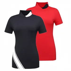 Golf Lady Wear da donna vestiti da Golf a asciugatura rapida Slim Fit da donna Polo T-shirt personalizzabili collo finto da donna Golf top