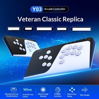 Clavier joystick sans fil BT NKIWI pour contrôleur d'arcade universel pour mobile compatible PC