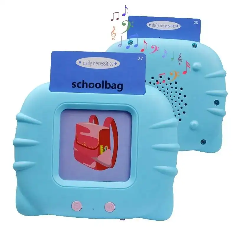 ماكينة تعليمية للأطفال في مرحلة ما قبل عمر الحبو ألعاب فلاش كارد للتعليم بالتحدث الإنجليزي