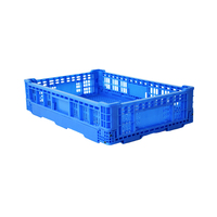Boîte de conteneur en plastique pliable de haute qualité, logo OEM, commande en gros, couleur personnalisée, sans danger pour les aliments, empilable
