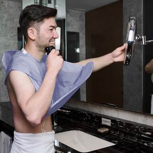 Epsilon barba grembiule per capelli Cape barba bavaglino bavaglino impermeabile Catcher panno per toelettatura per uomo barba rasatura <span class=keywords><strong>parrucchiere</strong></span> - Product Image 2