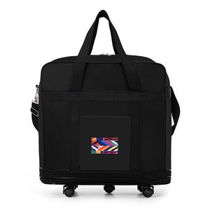 Large Capacity Waterproof <b>Foldable</b> Lightweight Soft Handle Travelling Luggage <b>Trolley</b> Suitcase Bags Custom Logo Factory Direct - Product Image 6