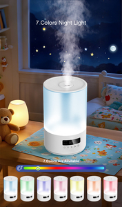 Runal 4L thông minh siêu âm độ ẩm không khí với nước nóng UV và LED ánh sáng ban đêm khuếch tán hương thơm điều khiển từ xa cho nhà hương liệu - Product Image 5