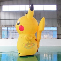 Globo inflable modelo de publicidad personalizada para promoción gigante Pikachu inflable de dibujos animados poke Mon para evento