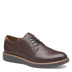 2026 New Large-sized Men's Lace-up <b>Pointed</b> Casual Leather Shoes Spring Summer Autumn Fashionable Comfortable Pure Rubber - Product Image 3