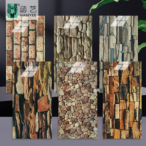 Papel tapiz de pared <span class=keywords><strong>azul</strong></span> e Branco, pegatina de pared de ladrillo, decoración del hogar - Product Image 1