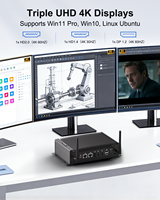 Mini PC Industrial de 10.ª Generación con I7-10510U, Sin Ventilador, Robusto, Integrado, Máximo 64 GB de RAM DDR4, SSD M.2 SATA+NVMe, 2xRS232 COM