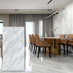 Cina all'ingrosso personalizzato ceramica vetrificata porcellana marmo grigio e piastrelle per pavimenti 900x1800 prezzo dubai