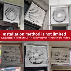 Ventilador de escape de <span class=keywords><strong>6</strong></span>, 8, 10 y 12 pulgadas, persiana cuadrada montada en la pared, ventilador de escape de baño interior para ventiladores de ventilación, cocina silenciosa - Product Image 5