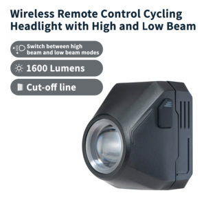 Phare de vélo LED puissant 1600 Lumens pour la conduite nocturne, avec télécommande sans fil et fonction de coupure de ligne, pour éclairage avant de vélo - Product Image 2