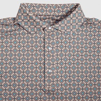Polo extensible sans couture pour homme de marque, chemise de golf à col blanc avec boutons pression perlés pour homme